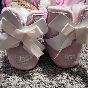 2 sets of baby girl UGG shoes